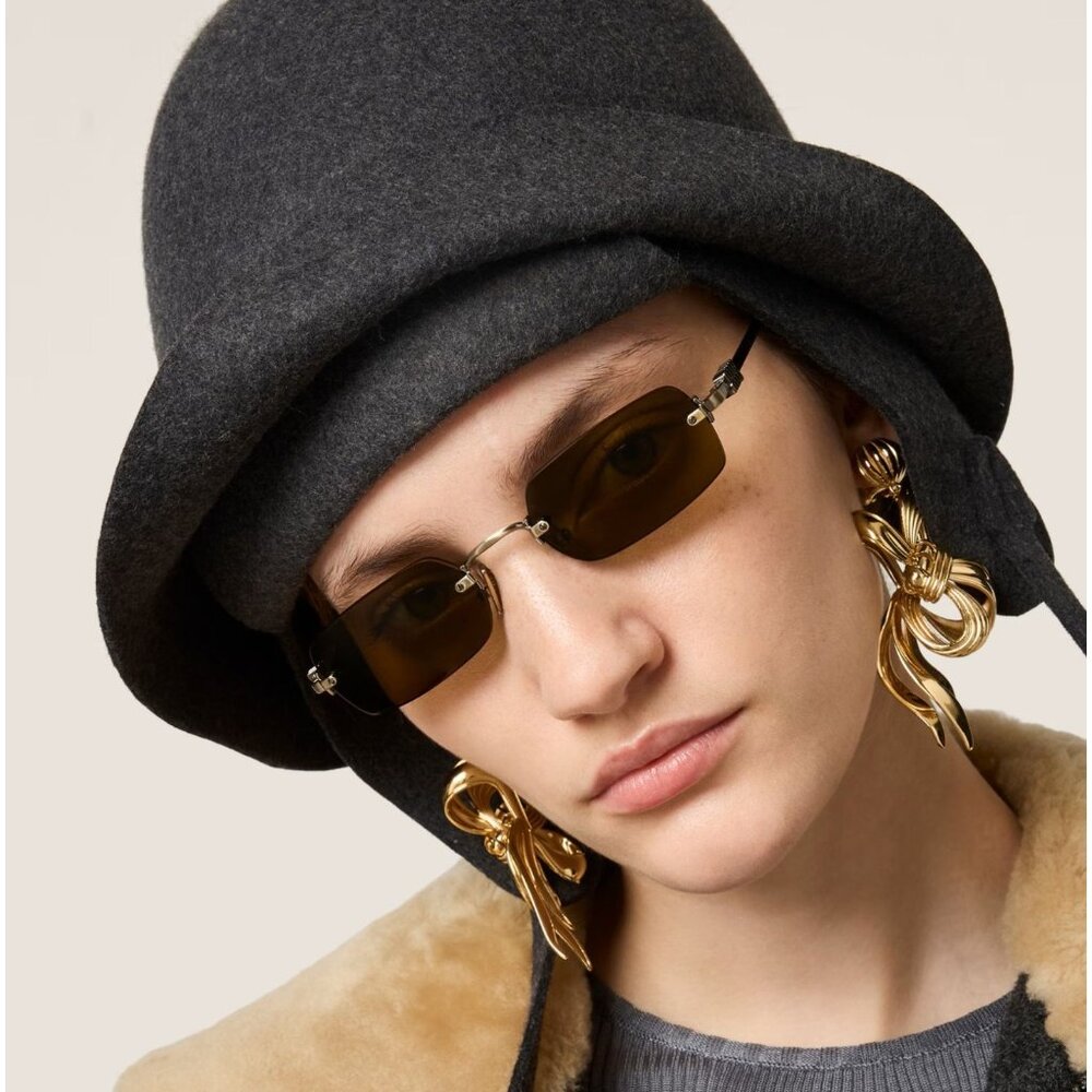 NEW MIU MIU MUB50S 26C09Z SUNGLASSES BROWN WOMEN MU B50S, SMU B50